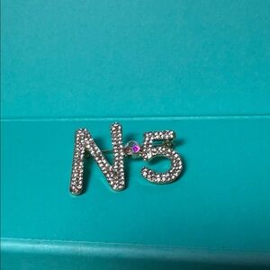 Elegant Silver Crystal Brooch